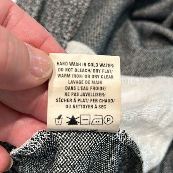 Anthropologie Fluttered Heather Tunic Womens Dress Size Small Black White - Picture 5 of 9